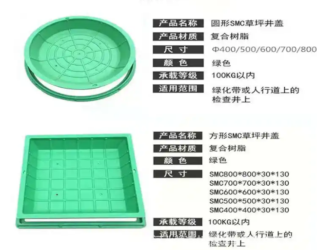 奉节树脂复合种植井盖展示